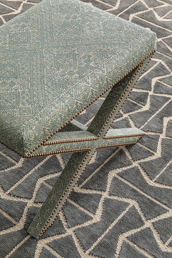 Peter Page Laylah Wool and Silk Rug for Samantha Todhunter Design